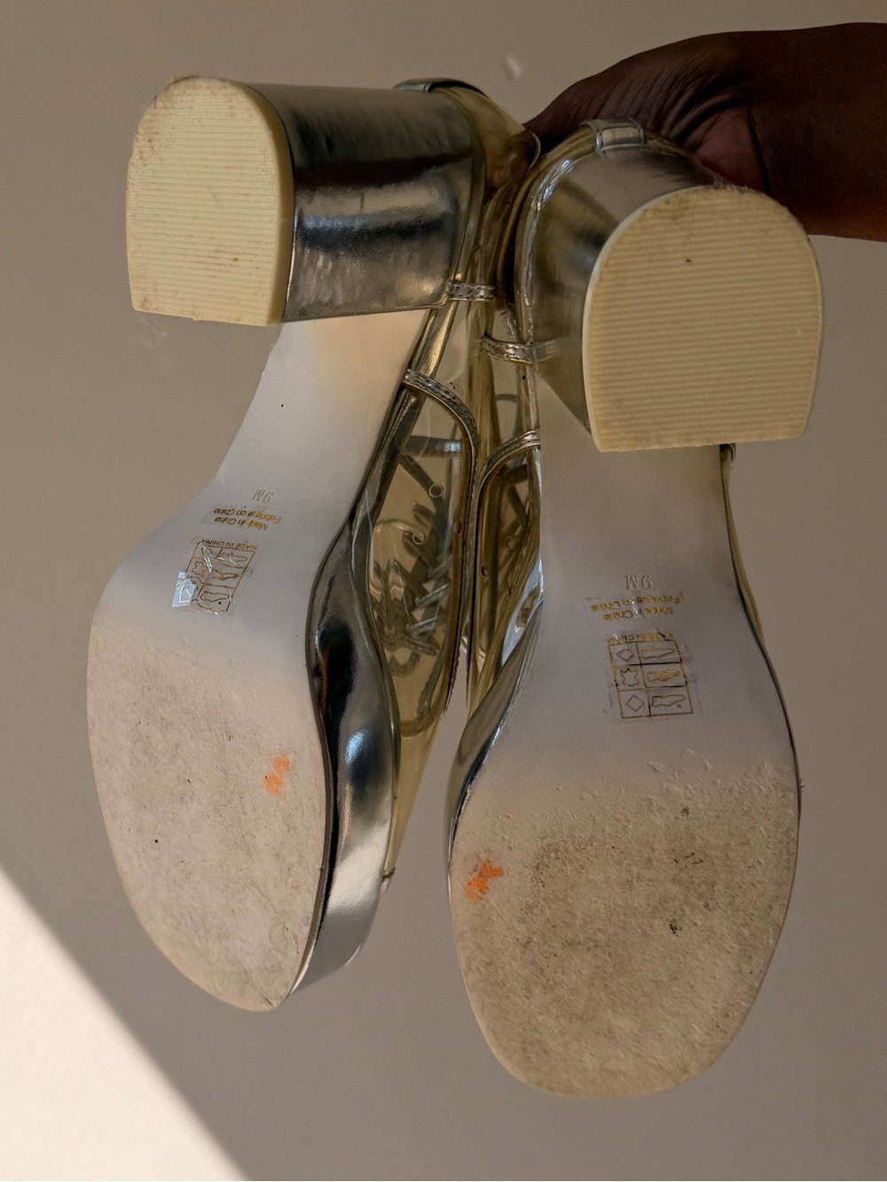 Jeffrey Campbell Silver Clear PVC Lace-Up Platform Sandals - Picture 5 of 10